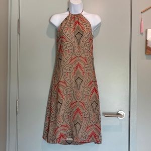 Burberry halter dress.